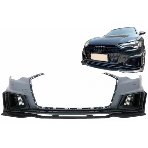 Frontstoßstange für Audi A6 C8 4K 2018-2020 RS6 Design Seitengitter PDC SRA-image-6082010