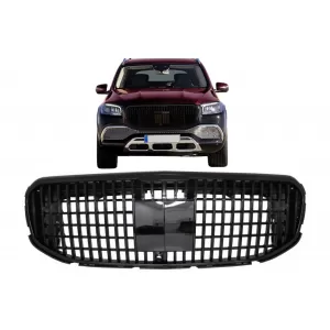 Front Grille suitable for Mercedes GLS SUV X167 (2019-2023) M-Design Black