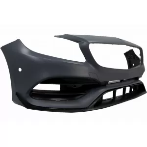 Pachet Exterior Complet cu Ornamente pentru sistemul de evacuare compatibil cu Mercedes A-Class W176 (2012-2018) Facelift A45 Design-image-6081734