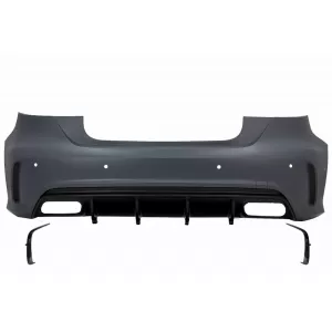Pachet Exterior Complet cu Ornamente pentru sistemul de evacuare compatibil cu Mercedes A-Class W176 (2012-2018) Facelift A45 Design-image-6081741