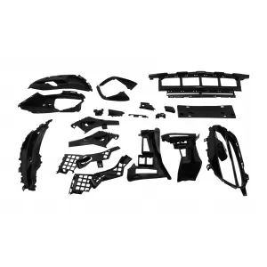 Pachet Exterior Complet cu Ornamente pentru sistemul de evacuare compatibil cu Mercedes A-Class W176 (2012-2018) Facelift A45 Design-image-6083880