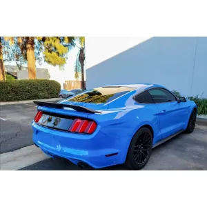 Trunk Boot Spoiler suitable for Ford Mustang Mk6 Sixth Generation (2015-2020) GT500 Design Matte Black
