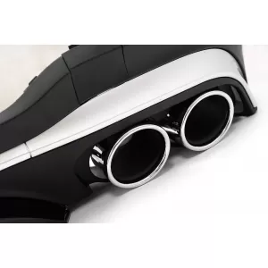 Hátsó diffúzor ezüst kipufogóvégekkel Mercedes GLC SUV X253 Facelift (2020-tól) modellekhez, GLC43 Dizájn-image-6084376