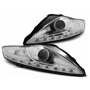 Faruri LED DRL compatibil cu Ford Mondeo MK4 (07.2007-11.2010) Crom