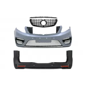 image-37-Komplett Body Kit hűtőráccsal, teljes fekete, Mercedes V-osztály (2014-03.2019) modellekhez, GT R Dizájn