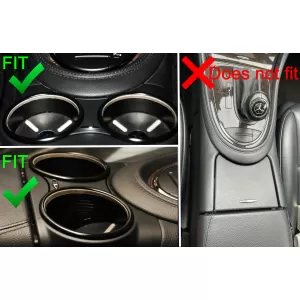 Front Dual Cup Holder suitable for Mercedes CLS C219 W219 (2003-2010) Black