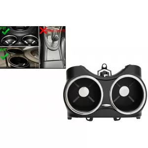 Front Dual Cup Holder suitable for Mercedes CLS C219 W219 (2003-2010) Black