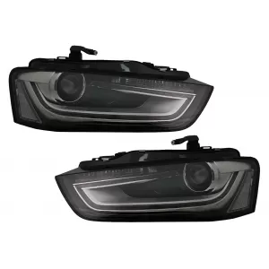 image-24-LED nappali menetfényes fényszóró AUDI A4 B8.5 Facelift (2012-2015), Fekete