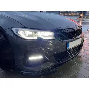 Első lökhárító spoiler BMW 3 G20 Sedan G21 Touring (2018-2019), M Sport, zongoralakk fekete-image-6089773