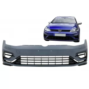 Frontstoßstange für VW Golf 7.5 2017–2020 R-Line-Design Spoiler Unteren Gitter-image-6279153