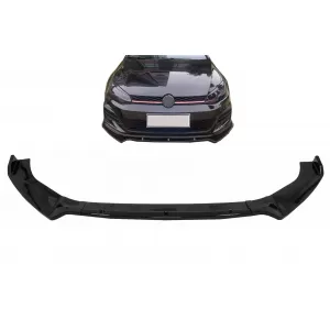 image-2-Frontlippe Verlängerung Spoiler für VW Golf 7 GTI 7.5 GTI & R 2013-2020 Glänzend schwarz