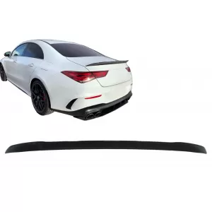 Trunk Boot Spoiler suitable for Mercedes CLA Coupe C118 (2019-up) Piano Black