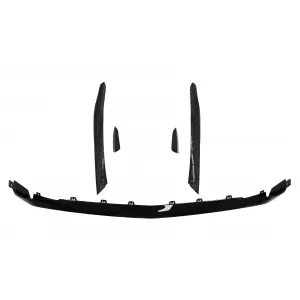 Front Bumper Lip Extension suitable for Mercedes A-Class A45 W177 V177 (2018-up) A45S Design Piano Black