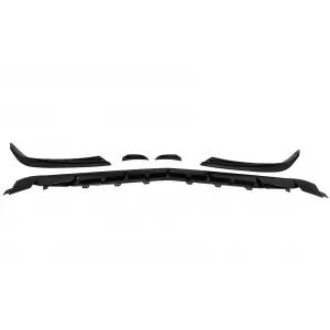 Front Bumper Lip Extension suitable for Mercedes A-Class A45 W177 V177 (2018-up) A45S Design Piano Black