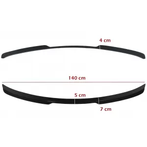 Trunk Spoiler suitable for Audi Q8 SUV (2018-up) Sport Design Piano Black