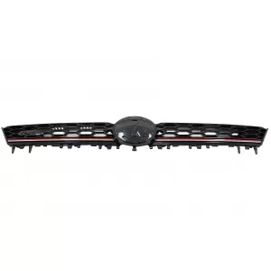 Zentraler Kühlergrill für VW Golf 7 VII 5G 13-17 rotem Streifen GTI Design-image-6084294