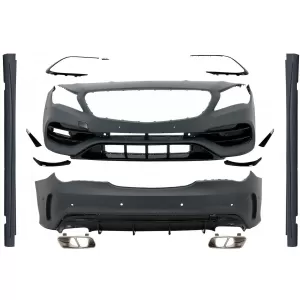 image-41-Body Kit per Mercedes W117 CLA 13-18 Facelift CLA45 Look Gonne Laterali Scarico
