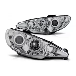 image-26-Angel Eyes fényszóró PEUGEOT 206 (2002-2008), króm, LHD/RHD