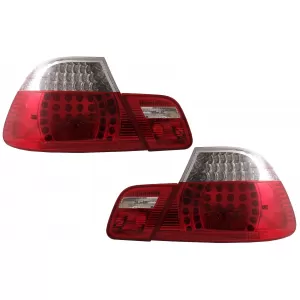 LED-Rücklichter für BMW 3er E46 Coupé ohne Facelift 1999-2003 Rot Klar-image-6083994