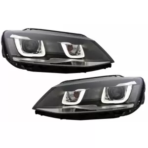image-27-LED fényszóró VW Jetta Mk6 VI (2011-2017), GTI 3D U Bi-Xenon Dizájn, jobbkormányos