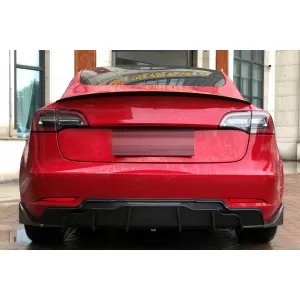 Aero Body Kit Extension suitable for Tesla Model 3 (2017-up) Carbon Look