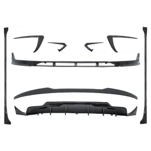 Aero Body Kit Extension suitable for Tesla Model 3 (2017-up) Carbon Look