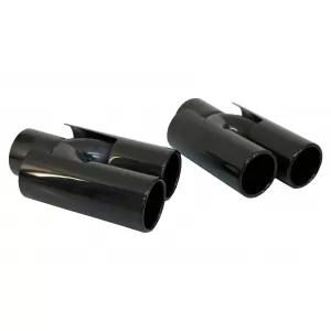 Auspuff Schalldämpfer Tipps für BMW E60 E90 E92 E93 F10 F30 M3 M5 M6 Look Glänzend schwarz-image-6087593