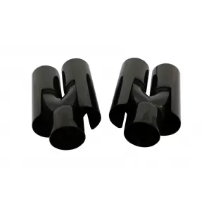 Auspuff Schalldämpfer Tipps für BMW E60 E90 E92 E93 F10 F30 M3 M5 M6 Look Glänzend schwarz-image-6087595
