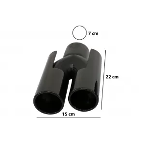 Auspuff Schalldämpfer Tipps für BMW E60 E90 E92 E93 F10 F30 M3 M5 M6 Look Glänzend schwarz-image-6087597