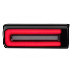 Stopuri Full LED compatibil cu Mercedes G-Class W463 (2008-2017) Facelift 2018 Design LED Dinamic Secvential Negru-image-6086658