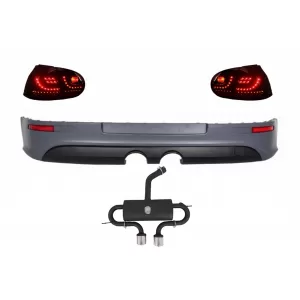 image-45-Hátsó lökhárító toldat VW Golf 5 V (2003-2007), LED hátsó lámpa és komplett kipufogórendszer, R32 megjelenés