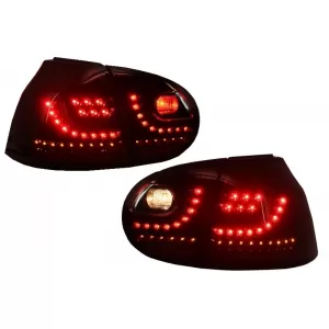 Stoßstangenverlängerung für VW Golf 5 V 03-07 LED Rückleuchten Auspuffanlage R32 Look-image-6084561