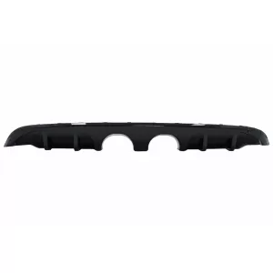 Difuzor Bara Spate Negru Lucios cu Sistem de evacuare complet compatibil cu VW Golf 6 VI Hatchback (2008-2012) R20 Look doar pentru bara standard-image-6085323