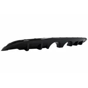 Difuzor Bara Spate Negru Lucios cu Sistem de evacuare complet compatibil cu VW Golf 6 VI Hatchback (2008-2012) R20 Look doar pentru bara standard-image-6085324