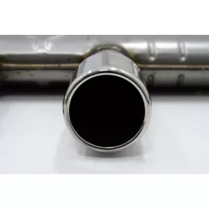 Difuzor Bara Spate Negru Lucios cu Sistem de evacuare complet compatibil cu VW Golf 6 VI Hatchback (2008-2012) R20 Look doar pentru bara standard-image-6085335