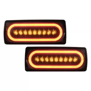 image-38-Full LED Rückleuchten für Mercedes G W463 1989-2017 Dynamisch Drehen Signal Rauch