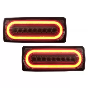 Teljes LED hátsó lámpa Mercedes G-osztály W463 (1989-2017), dinamikus irányjelző, füst-image-6086005