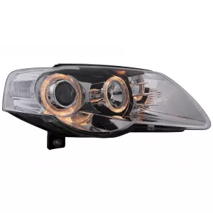 Faruri Angel Eyes compatibil cu VW Passat B6 3C (03.2005-2010) Crom LHD sau RHD-image-6093547