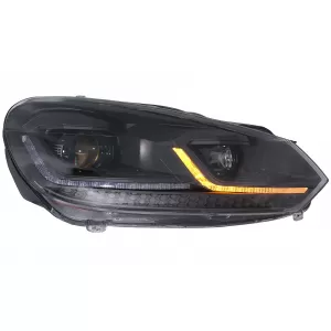 LED Scheinwerfer für VW Golf 6 VI 2008-2013 Facelift G7.5 Look Fließend Dynamisch Linkslenker-image-6088142