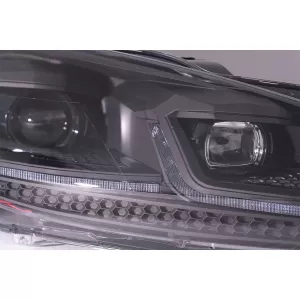 LED Scheinwerfer für VW Golf 6 VI 2008-2013 Facelift G7.5 Look Fließend Dynamisch Linkslenker-image-6088147
