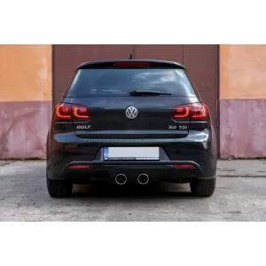 Bara Spate cu Sistem de evacuare compatibil cu VW Golf 6 VI (2008-2013) R20 Look-image-6086767