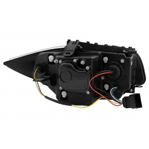 Angel Eyes Headlights suitable for BMW 1 Series E81 E82 E87 E88 (2004-2011) Black