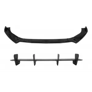 image-47-Frontlippenspoiler & Heckverlängerung Splitter für VW Golf 7.5 GTI 2017-2020 Schwarz
