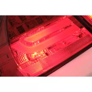 Stopuri LED Light Bar LCI Design compatibil cu BMW E90 Seria 3 Limuzina (2005-2008) Rosu Clar-image-6087084