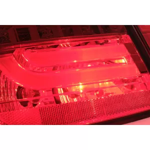 Stopuri LED Light Bar LCI Design compatibil cu BMW E90 Seria 3 Limuzina (2005-2008) Rosu Clar-image-6087086
