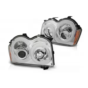 image-47-LED fényszórók Tube Light Chrysler Jeep Grand Cherokee (2005-2008) króm