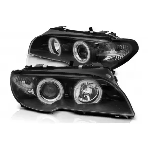 image-13-Faruri Angel Eyes compatibil cu BMW Seria 3 E46 Coupe/Cabrio (04.2003-2006) Negru