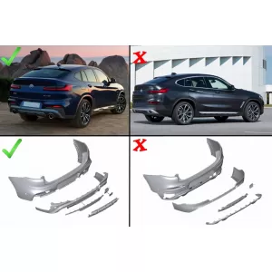 Pachet Exterior Complet compatibil cu BMW X4 SUV G02 (2018-Up) M Sport Package-image-6105945