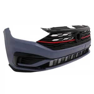Frontstoßstange Gitter Lippe Erweiterungsspoiler für VW Jetta Mk7 2019-2020 GLI Look-image-6087513