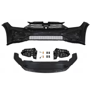 Frontstoßstange Gitter Lippe Erweiterungsspoiler für VW Jetta Mk7 2019-2020 GLI Look-image-6087515